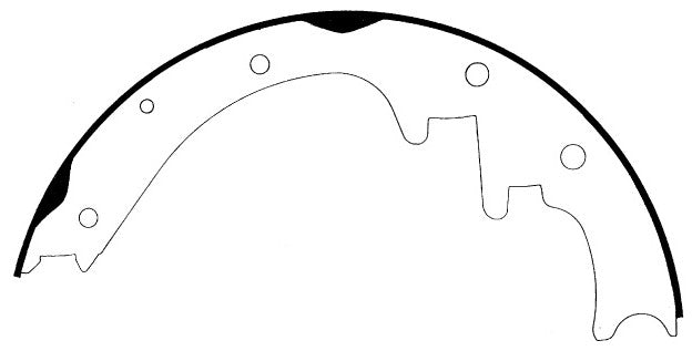 Porterfield Brake Shoes for 2000 JEEP CHEROKEE with 10" Rear Shoe