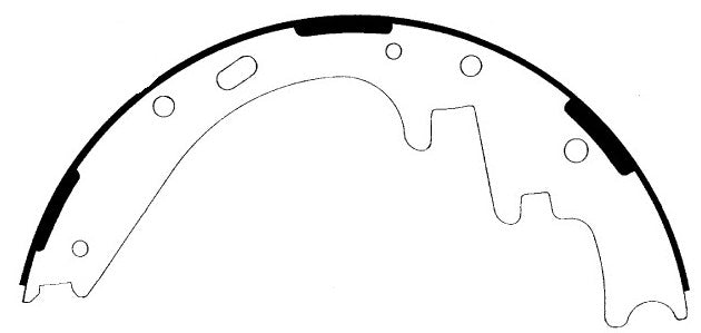 Porterfield Brake Shoes for 2000 DODGE DAKOTA 2WD 11" Rear Shoe