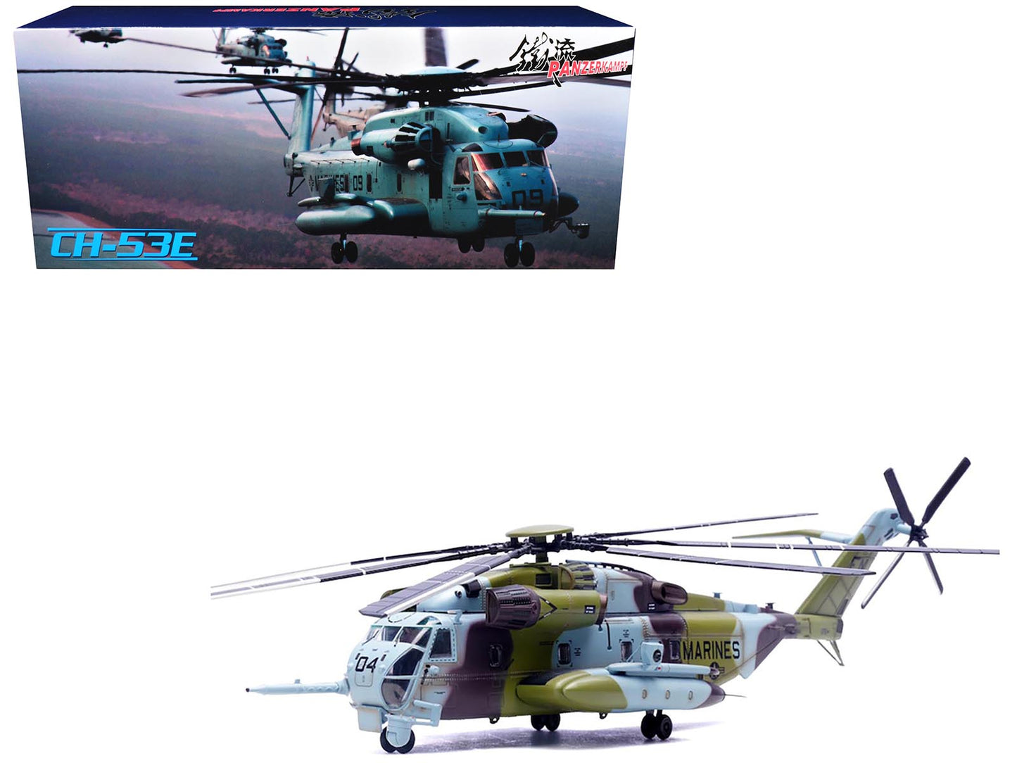 Sikorsky CH-53E Super Stallion Helicopter #04 "161184 HMH-464 Condors MCAS New River" (1990) United States Marine Corps 1/72 Diecast Model by Panzerkampf  free shipping USA