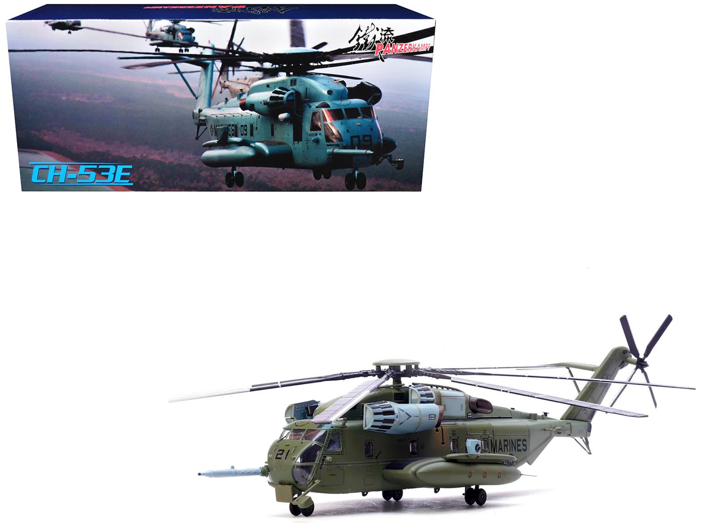 Sikorsky CH-53E Super Stallion Helicopter #21 "163086 VMX-1 MCAS Yuma" (2021) United States Marine Corps 1/72 Diecast Model by Panzerkampf  free shipping USA