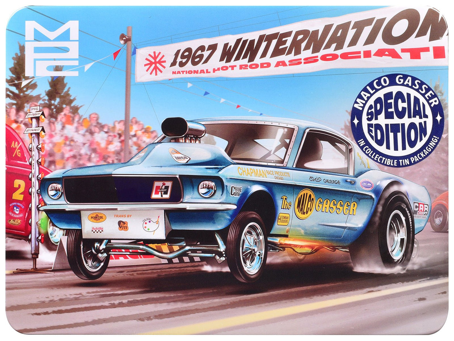 Skill 2 Model Kit Ohio George's Malco Gasser with Collector's Tin 1/25 Scale Model by MPC  free shipping USA