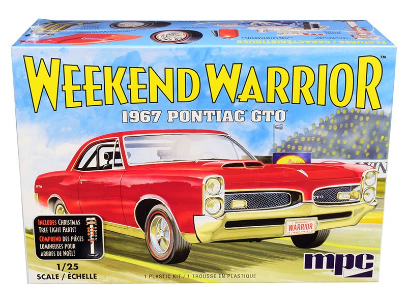 Skill 3 Model Kit 1967 Pontiac GTO "Weekend Warrior" 3 in 1 Kit 1/25 Scale Model by MPC  free shipping USA