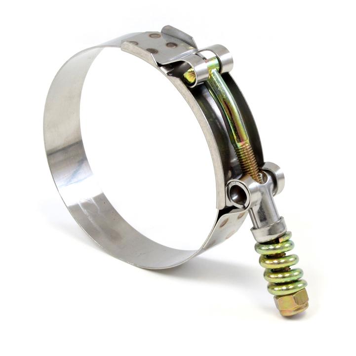HPS Performance Products HPS Stainless Steel Spring Loaded T-Bolt Hose Clamp SAE 204 for 7" ID hose - Effective Size: 7.25"-7.56"