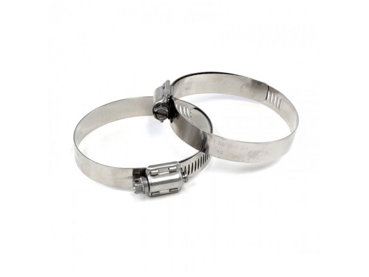 HPS Performance Products HPS Stainless Steel Worm Gear Liner Hose Clamp SAE 48 2pc Pack 2-9/16" - 3-1/2" (65mm-89mm)