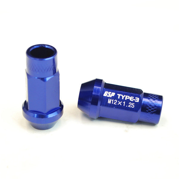 Godspeed Type 3 50mm Lug Nuts 20 pcs. Set M12x1.25