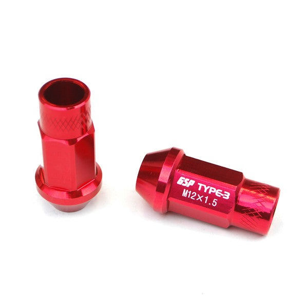 Godspeed Type 3 50mm Lug Nuts 20 pcs. Set M12x1.5
