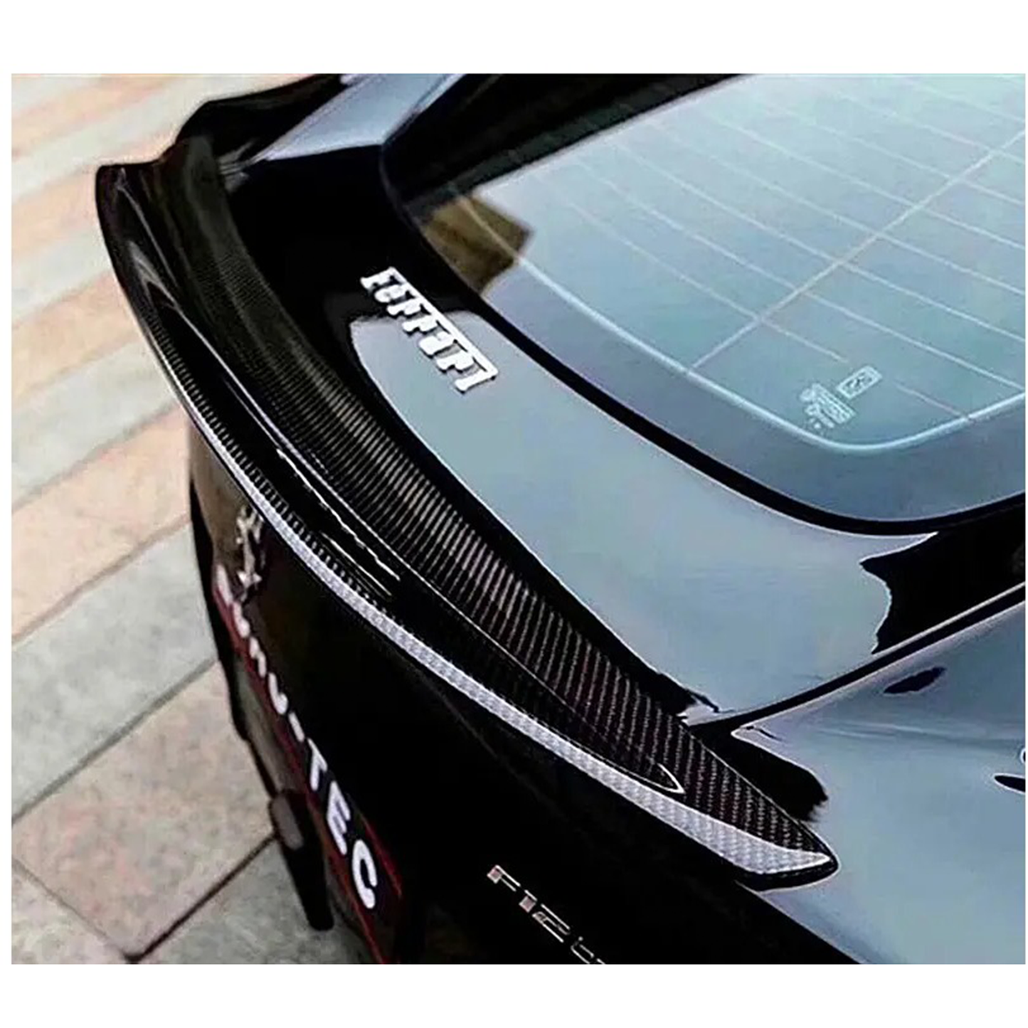 DNC Style Carbon Fiber Rear Spoiler for Ferrari F12