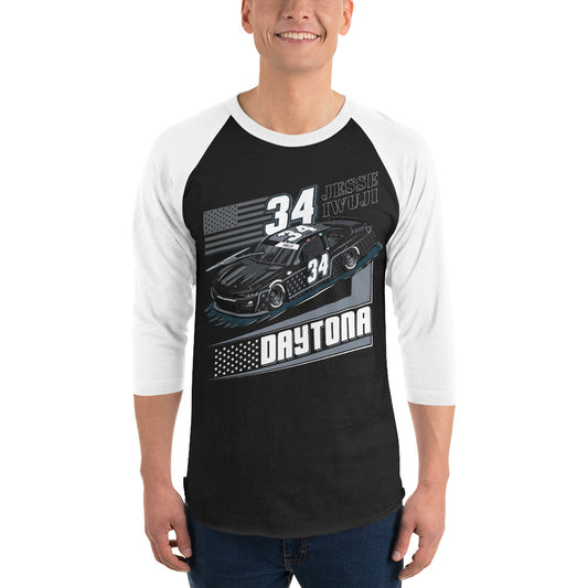 '23 Daytona 3/4 sleeve raglan shirt