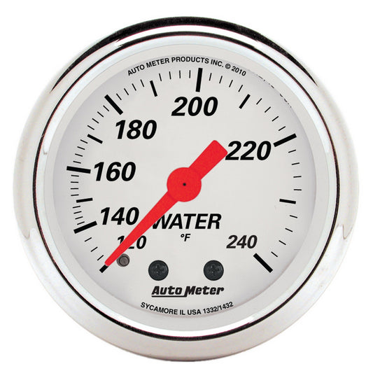 2-1/16 In. WATER TEMPERATURE 120-240 Fahrenheit ARCTIC WHITE