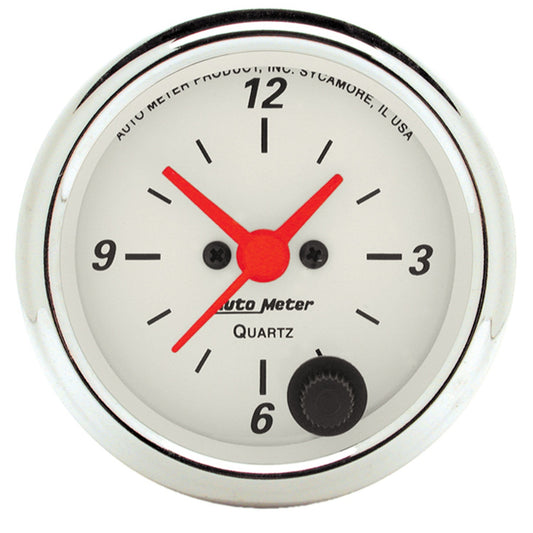 2-1/16 In. CLOCK 12 HOUR ARCTIC WHITE