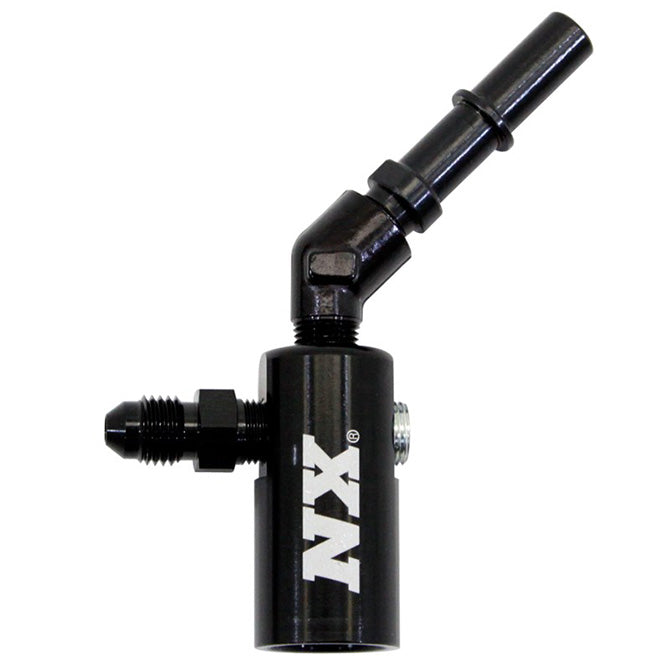 Nitrous Express 3/8-10MM LATE MODEL BILLET FUEL LINE ADAPTER 45 DEGREE