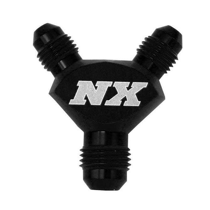 Nitrous Express 6AN X 4AN X 4AN BILLET PURE-FLO Y FITTING (BLACK)