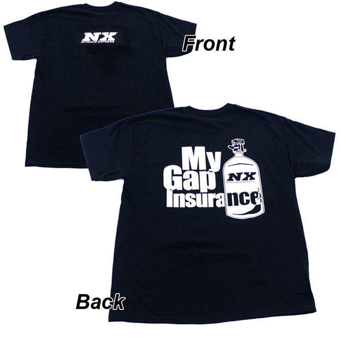 Nitrous Express LARGE BLACK NX Gap Insurance T-SHIRT