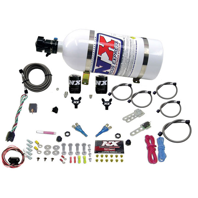 Nitrous Express NISSAN / INFINITY DUAL NOZZLE (35-150HP) W/ 10LB BOTTLE