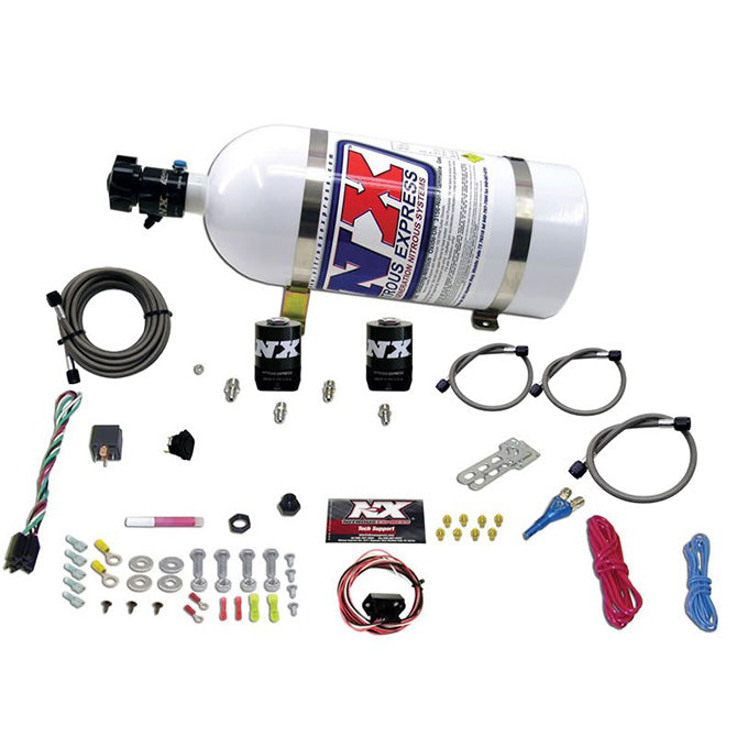 Nitrous Express UNIVERSAL FLY BY WIRE SINGLE NOZZLE SYSTEM 10LB BOTTLE INCLUDES TPS SWITCH