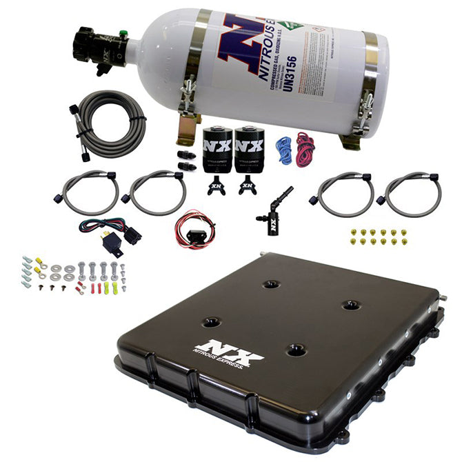 Nitrous Express Nitrous System With Billet LT4 Supercharger Lid W/ 10lb Bottle