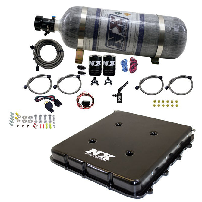 Nitrous Express Nitrous System With Billet LT4 Supercharger Lid W/ 12lb Bottle