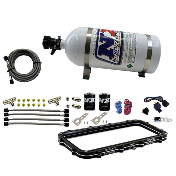 Nitrous Express Holley High Ram Plenum Plate System W/ 10lb Bottle