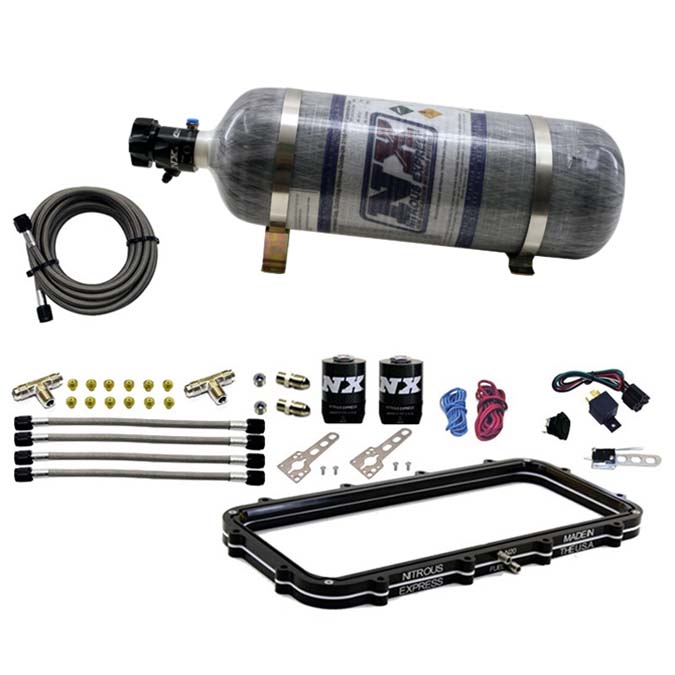 Nitrous Express Holley High Ram Plenum Plate System W/ 12lb Bottle
