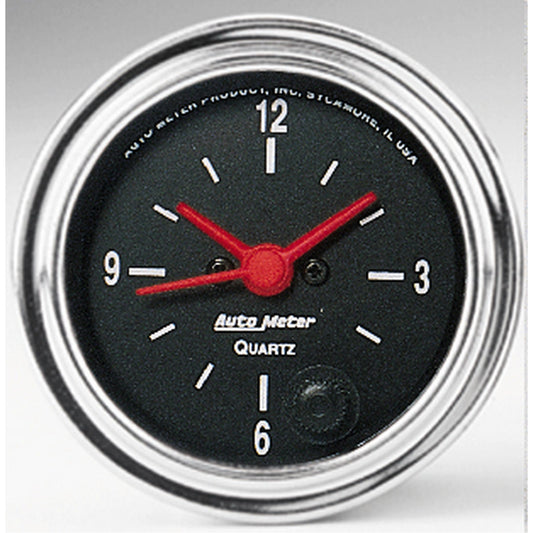 2-1/16 In. CLOCK 12 HOUR TRADITIONAL CHROME