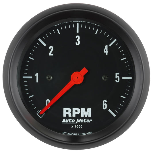 3-3/8 In. IN-DASH TACHOMETER 0-6000 RPM Z-SERIES