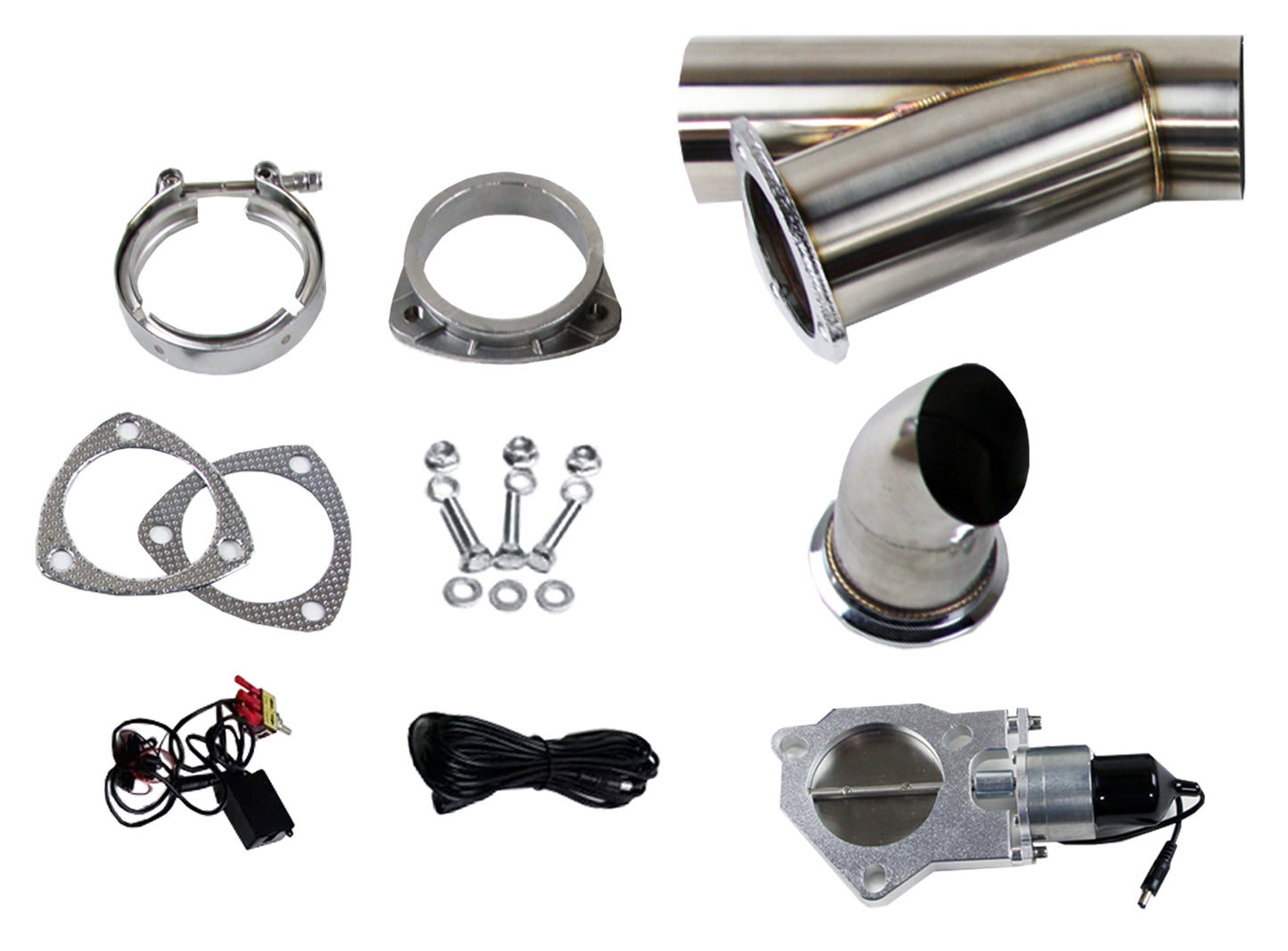 Granatelli Electronic Exhaust Cutout Systems - Stainless Steel - Weld In