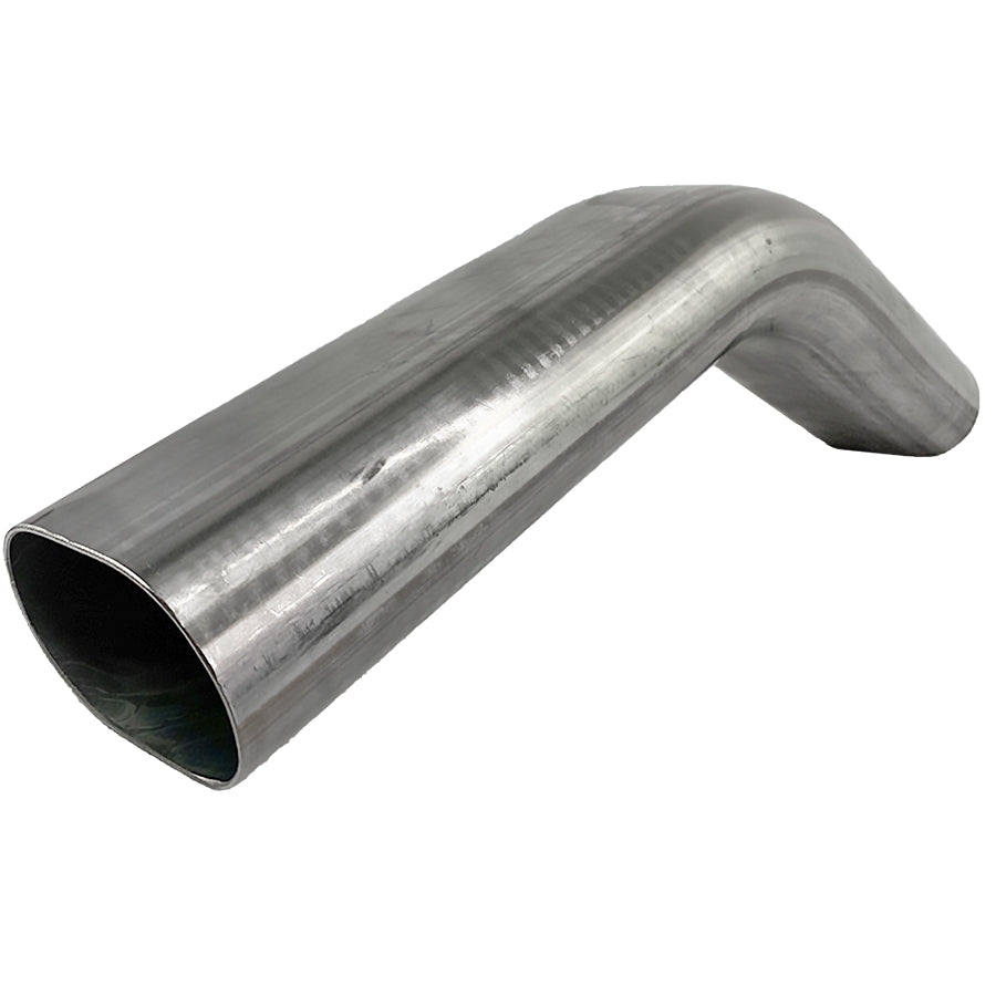 Granatelli 3" Oval Exhaust Tubing Vertical Radius 45 Bend 4.50 Inch Bend Radius