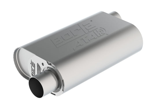 CrateMuffler Muffler Chevrolet LS3 6.2L V8 Stock Output 2.5in Offset Inlet/ 2.5in Offset Outlet ATAK
