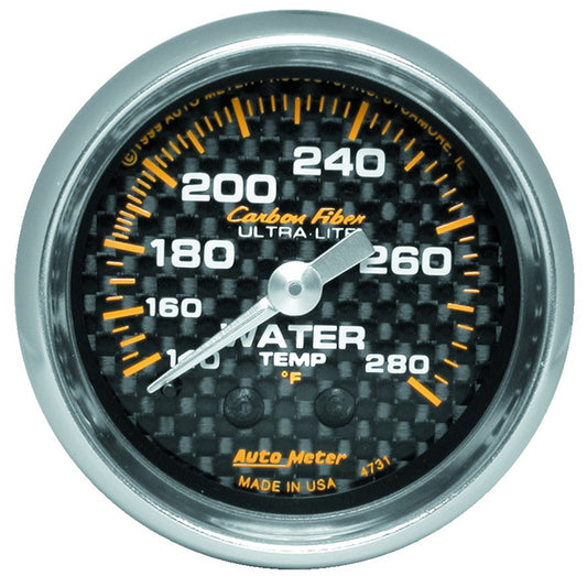 2-1/16 In. WATER TEMPERATURE 140-280 Fahrenheit CARBON FIBER