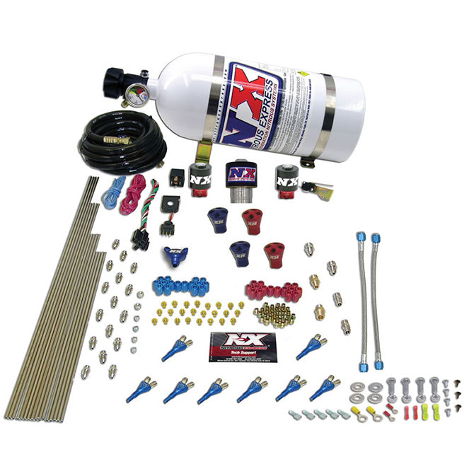 Nitrous Express PRO-SHK/GAS (200300400500600HP) 2 FUEL 1 SUPERSHARK SOLENOID W/ 15LB BOTTLE